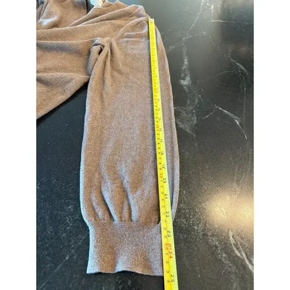 Article 365 Brown Cotton Cashmere Knit Sweater XL Long Sleeve Pullover - Picture 6 of 7